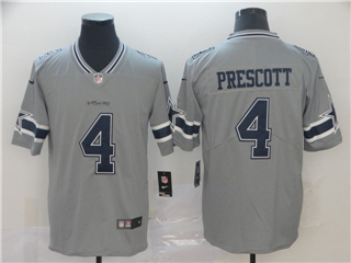 Dallas Cowboys #4 Dak Prescott Gray Inverted Limited Jersey