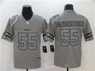 Dallas Cowboys #55 Leighton Vander Esch 2019 Gray Gridiron Gray Limited Jersey