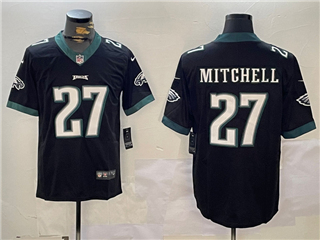 Philadelphia Eagles #27 Quinyon Mitchell Black Vapor Limited Jersey