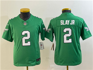 Philadelphia Eagles #2 Darius Slay Jr Youth Kelly Green Vapor F.U.S.E. Limited Jersey