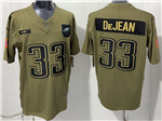 Philadelphia Eagles #33 Cooper DeJean Olive 2025 Salute To Service Limited Jersey