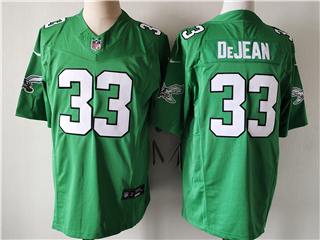 Philadelphia Eagles #33 Cooper DeJean Kelly Green Vapor F.U.S.E. Limited Jersey