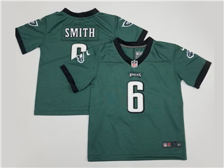 Philadelphia Eagles #6 DeVonta Smith Toddler Green Vapor Limited Jersey