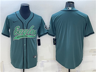 Philadelphia Eagles Green Baseball Cool Base Team Jersey
