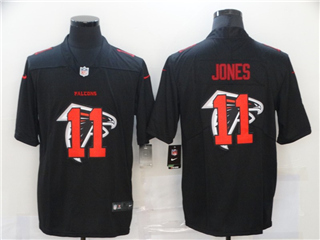 Atlanta Falcons #11 Julio Jones Black Shadow Logo Limited Jersey