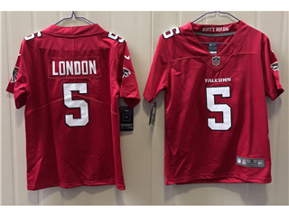 Atlanta Falcons #5 Drake London Youth 2026 Red Vapor Limited Jersey