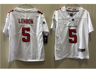 Atlanta Falcons #5 Drake London Youth 2026 White Vapor Limited Jersey