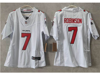 Atlanta Falcons #7 Bijan Robinson Women's 2026 White Vapor F.U.S.E. Limited Jersey