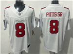 Atlanta Falcons #8 Kyle Pitts Sr. 2026 White Vapor F.U.S.E. Limited Jersey