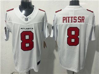 Atlanta Falcons #8 Kyle Pitts Sr. 2026 White Vapor F.U.S.E. Limited Jersey