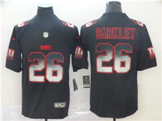 New York Giants #26 Saquon Barkley Black Arch Smoke Limited Jersey