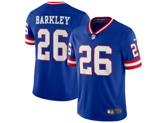 New York Giants #26 Saquon Barkley Royal Classic Vapor Limited Jersey