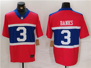 New York Giants #3 Deonte Banks Century Red Alternate Vapor Limited Jersey