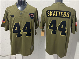 New York Giants #44 Cam Skattebo Olive 2025 Salute To Service Limited Jersey