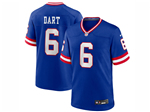 New York Giants #6 Jaxson Dart Royal Classic Vapor Limited Jersey
