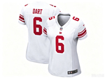 New York Giants #6 Jaxson Dart Women's White Vapor Limited Jersey