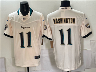 Jacksonville Jaguars #11 Parker Washington 2026 Cream Vapor F.U.S.E. Limited Jersey