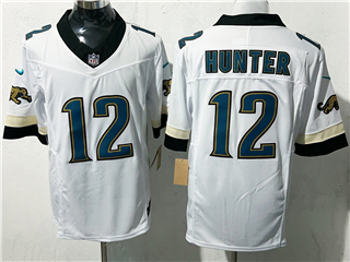 Jacksonville Jaguars #12 Travis Hunter White Throwback Vapor F.U.S.E. Limited Jersey