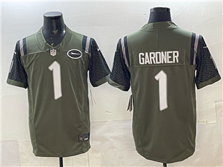 New York Jets #1 Sauce Gardner Gotham Green Rivalries Vapor F.U.S.E. Limited Jersey