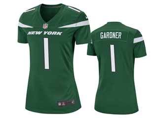 New York Jets #1 Sauce Gardner Women's Green Vapor Limited Jersey