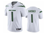 New York Jets #1 Sauce Gardner Youth White Vapor Limited Jersey