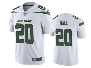 New York Jets #20 Breece Hall White Vapor Limited Jersey