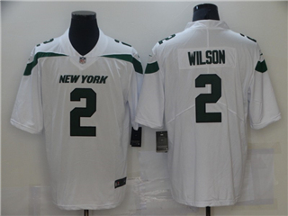 New York Jets #2 Zach Wilson White Vapor Limited Jersey