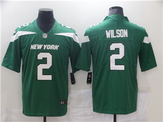 New York Jets #2 Zach Wilson Youth Green Vapor Limited Jersey