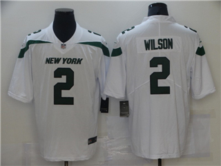 New York Jets #2 Zach Wilson Youth White Vapor Limited Jersey