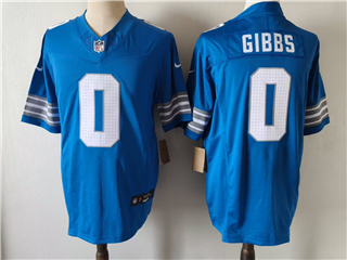 Detroit Lions #0 Jahmyr Gibbs Blue Vapor F.U.S.E. Limited Jersey