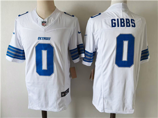 Detroit Lions #0 Jahmyr Gibbs White Vapor F.U.S.E. Limited Jersey