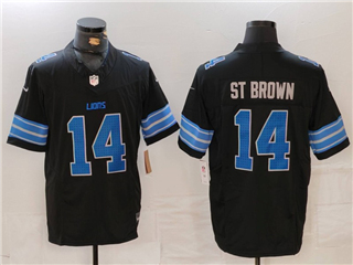Detroit Lions #14 Amon-Ra St. Brown 2024 Black Vapor F.U.S.E. Limited Jersey