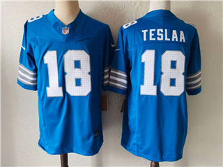 Detroit Lions #18 Isaac TeSlaa Blue Vapor F.U.S.E. Limited Jersey