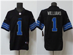 Detroit Lions #1 Jameson Williams Black Vapor F.U.S.E. Limited Jersey