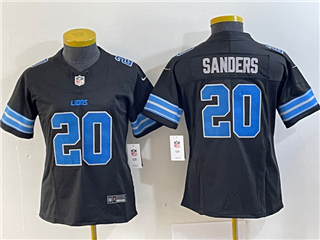 Detroit Lions #20 Barry Sanders Women's 2024 Black Vapor F.U.S.E. Limited Jersey