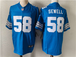 Detroit Lions #58 Penei Sewell Blue Vapor F.U.S.E. Limited Jersey