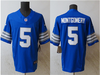 Detroit Lions #5 David Montgomery Blue Vapor F.U.S.E. Limited Jersey