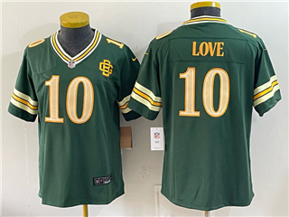 Green Bay Packers #10 Jordan Love Women's 2026 Green Rivalries Vapor Limited Jersey