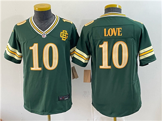 Green Bay Packers #10 Jordan Love Youth 2026 Green Rivalries Vapor Limited Jersey