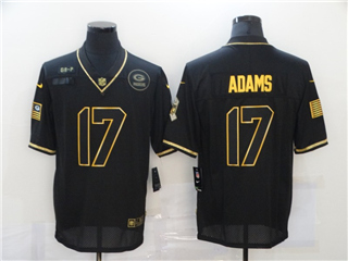 Green Bay Packers #17 Davante Adams 2020 Black Gold Salute To Service Limited Jersey