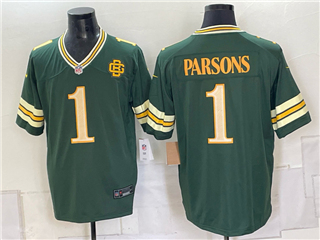Green Bay Packers #1 Micah Parsons 2026 Green Rivalries Vapor Limited Jersey