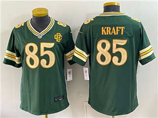 Green Bay Packers #85 Tucker Kraft Women's 2026 Green Rivalries Vapor Limited Jersey