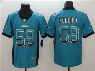 Carolina Panthers #59 Luke Kuechly Blue Drift Fashion Limited Jersey
