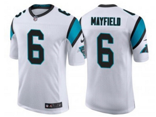 Carolina Panthers #6 Baker Mayfield White Vapor Limited Jersey