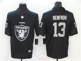 Oakland Raiders #13 Hunter Renfrow Black Team Big Logo Vapor Limited Jersey