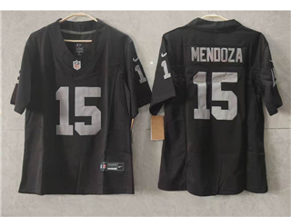 Las Vegas Raiders #15 Fernando Mendoza Youth Black Vapor F.U.S.E. Limited Jersey