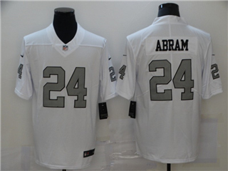 Las Vegas Raiders #24 Johnathan Abram White Color Rush Limited Jersey