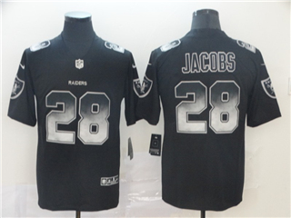 Las Vegas Raiders #28 Josh Jacobs Black Arch Smoke Limited Jersey