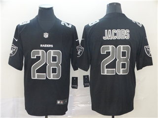 Las Vegas Raiders #28 Josh Jacobs Black Vapor Impact Limited Jersey