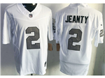 Las Vegas Raiders #2 Ashton Jeanty White Color Rush Limited Jersey